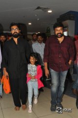 Chiranjeevi And Ram Charan Watched Special Screening of Baahubali 2 at Prasads IMAX